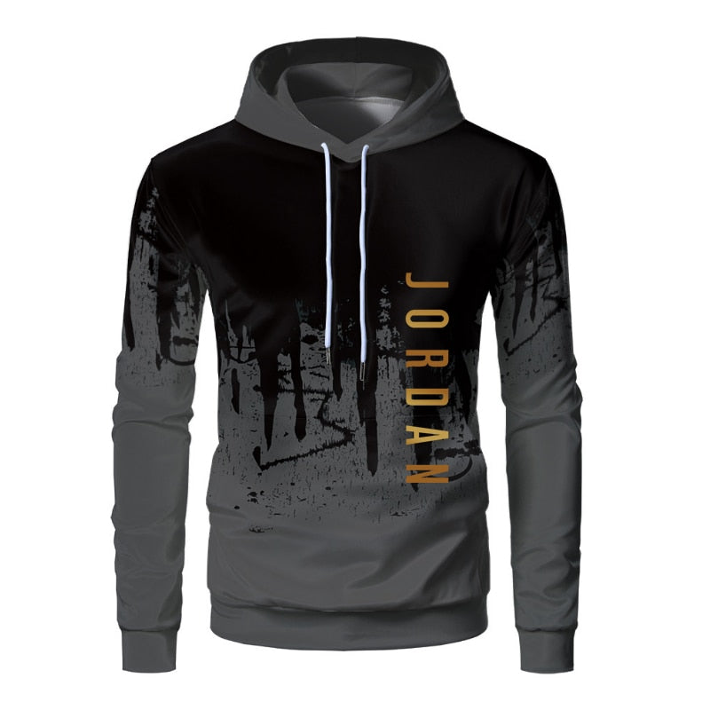 Sets Tracksuit Men Autumn Winter Hooded Sweatshirt Drawstring Outfit Sportswear Two Piece Set