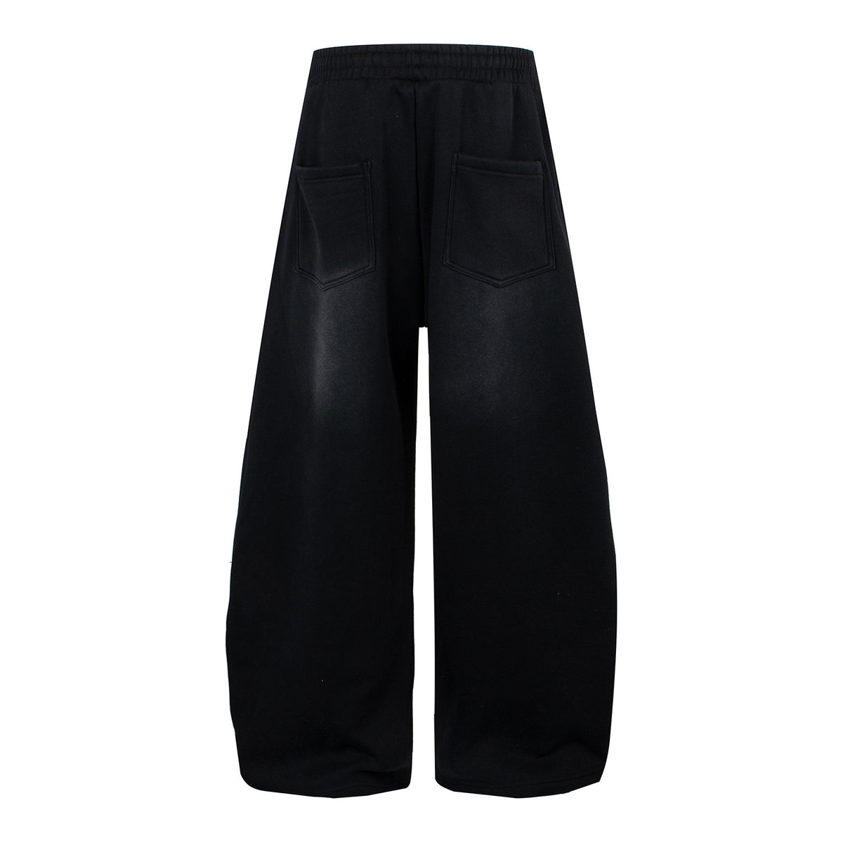 Original Digital Streetwear Print Drawstring Wide-Leg Fleece Lined Cargo Sweatpants Loose Versatile Oversized Pants
