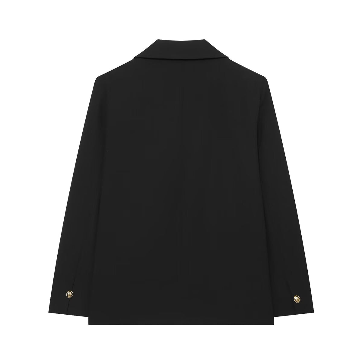 British style straight cut breasted suit jacket