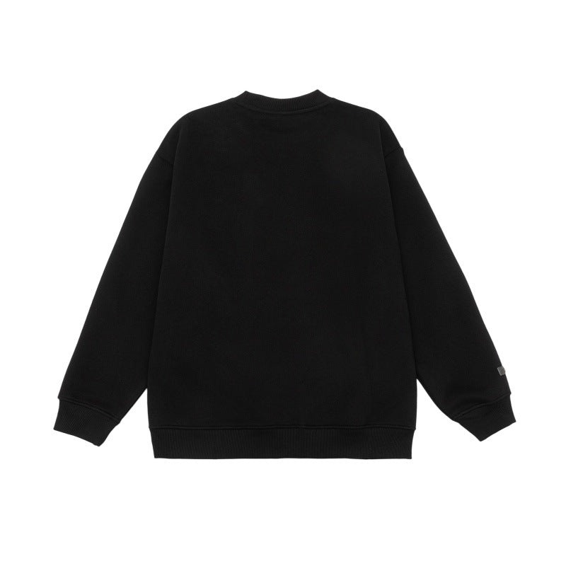 Casual Unisex Oversized Hoodie with Embroidery