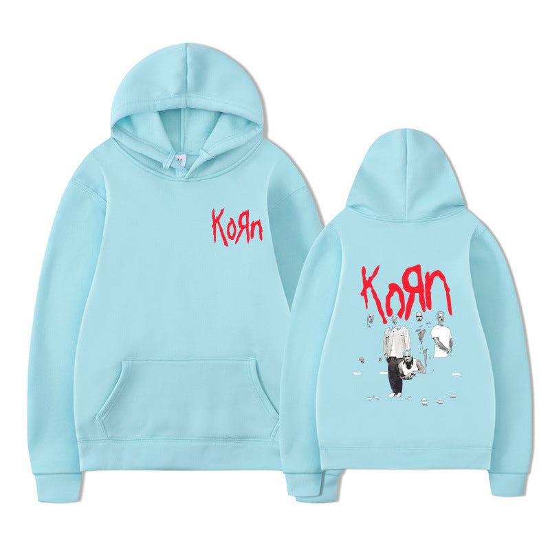 Rock Band Korn Graphic Hoodie Men Women Casual Oversized
