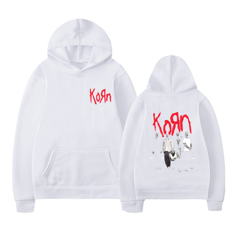 Rock Band Korn Graphic Hoodie Men Women Casual Oversized