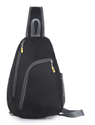 Multi-functional lightweight crossbody bag for men's outdoor cycling sports, large capacity leisure travel single shoulder chest bag