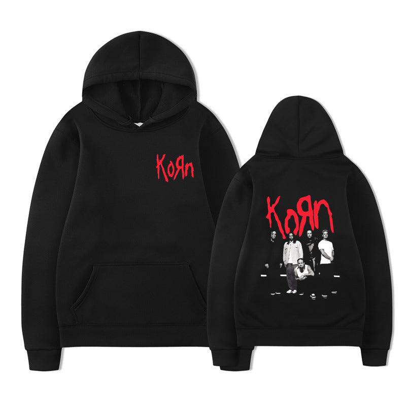 Rock Band Korn Graphic Hoodie Men Women Casual Oversized