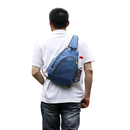 Multi-functional lightweight crossbody bag for men's outdoor cycling sports, large capacity leisure travel single shoulder chest bag