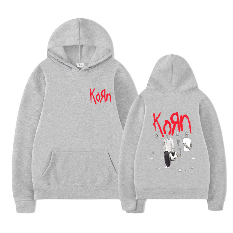 Rock Band Korn Graphic Hoodie Men Women Casual Oversized