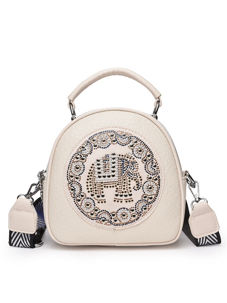 Sac à bandoulière vintage polyvalent multicouche grande capacité pour femmes, décontracté et idéal pour les trajets quotidiens