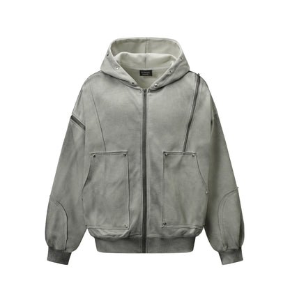 zip-up hoodie